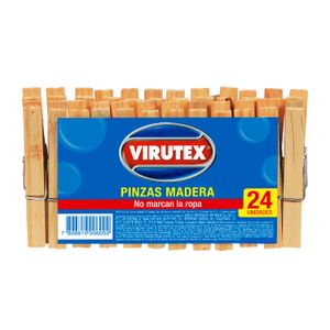 PINZAS PARA ROPA DE MADERA X24