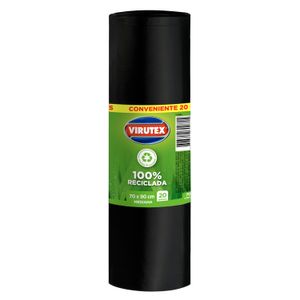 BOLSA PARA BASURA 70X90CM, 100% RECICLADAS 20 UN