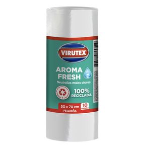 BOLSA PARA BASURA CON AROMA FRESH 50X70CM, BLANCA RECICLADA 10 UN