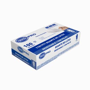 GUANTE LATEX C/POLVO BLANCO L VTX PRO