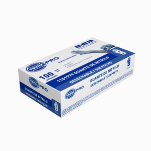 GUANTE NITRILO S/POLVO AZUL S VTX PRO