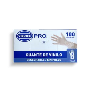 GUANTE VINILO S/POLVO TRANSP S VTX PRO