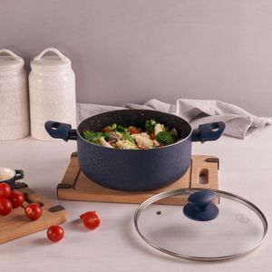 OLLA 24CM GRANITO NAVY