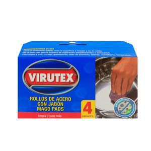 MAGO PADS CON JABÓN x4 CLÁSICA VIRUTEX