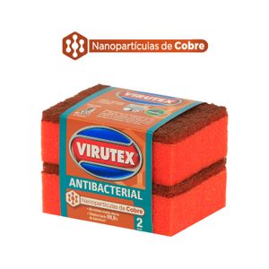 ESPONJA LISA CON NANOPARTÍCULAS DE COBRE  2 UN