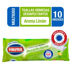 TRAPERO PISO DESECHABLE DESINFECTANTE LIMÓN 10 UN